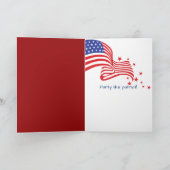 Patriotisches Geburtstagsbier mit Sparklern Karte (Innenseite)