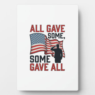 Patriotisches Gedenken Alle Gaben Einige Einige Ga Fotoplatte