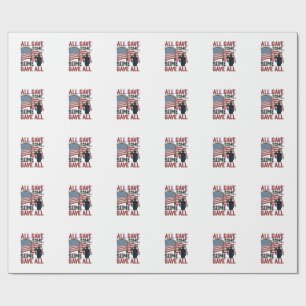 Patriotisches Gedenken Alle Gaben Einige Einige Ga Geschenkpapier