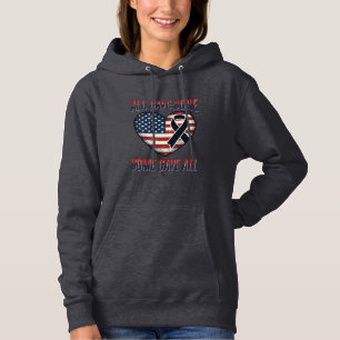 Patriotisches Gedenkherzband Veteran-Shirt Desi Hoodie