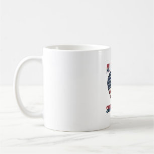 Patriotisches Gedenkherzband Veteran-Shirt Desi Kaffeetasse