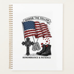 Patriotisches Gedenkkreuz Stiefel Mohnflagge Shirt Planer