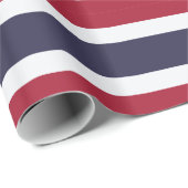 Patriotisches Geschenkpapier mit der Flagge Thaila (Rolleneckpunkt)