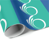 Patriotisches Geschenkpapier mit der Flagge von Ot (Rolleneckpunkt)