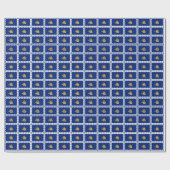 Patriotisches Geschenkpapier mit der Flagge von Qu (Flach)