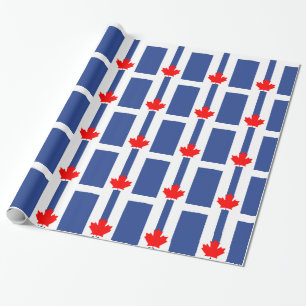 Patriotisches Geschenkpapier mit der Flagge von To