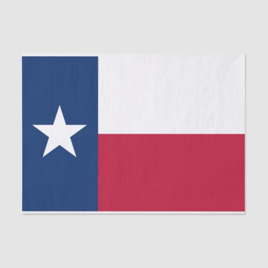 Patriotisches Gewebepapier mit der Flagge Texas, U Seidenpapier (Vorderseite)