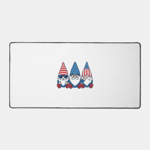 Patriotisches Gnom-Trio Vintage-Vector-Shirt-Desig Schreibtischunterlage