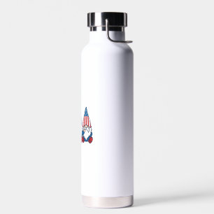 Patriotisches Gnom-Trio Vintage-Vector-Shirt-Desig Trinkflasche
