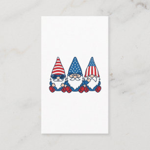 Patriotisches Gnom-Trio Vintage-Vector-Shirt-Desig Visitenkarte
