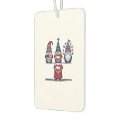 Patriotisches Gnom-Trio Vintage-Vektordesign_1 Autolufterfrischer (Links)