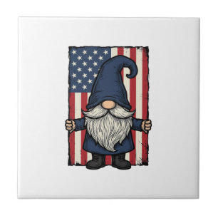 Patriotisches Gnom-Vintage-Flag-Shirt-Design_1 Fliese
