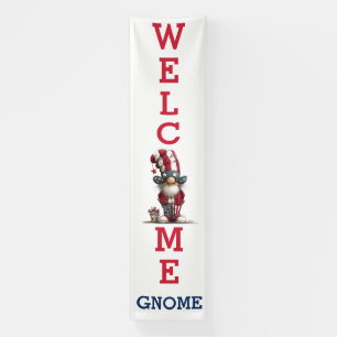 Patriotisches Gnom-Willkommensschild Banner