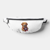 Patriotisches Golden Retriever-Rettungs Vintage-T- Bauchtasche (Ablage )