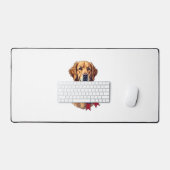 Patriotisches Golden Retriever-Rettungs Vintage-T- Schreibtischunterlage (Tastatur & Maus)