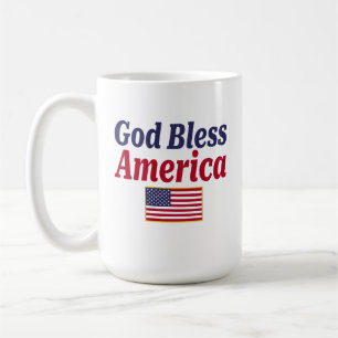 Patriotisches Gott segne Amerika Kaffeetasse