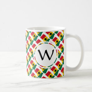 Patriotisches Gott segne GHANA Monogramm Kaffeetasse
