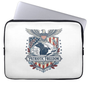 Patriotisches Great Lakes Pride Vektorgrafik T-Shi Laptopschutzhülle