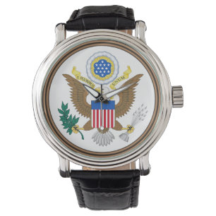 Patriotisches Großes Siegel der Vereinigten Staate Armbanduhr