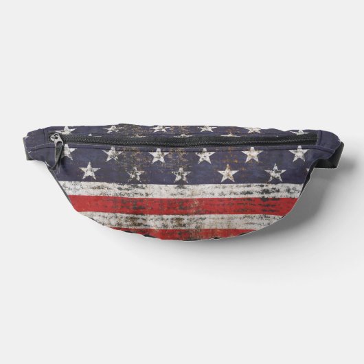 Patriotisches Grunge US Flagge Pattern Bauchtasche (Ablage )