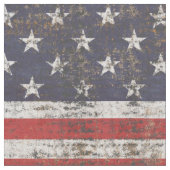 Patriotisches Grunge US Flagge Pattern Stoff (Nahaufnahme)