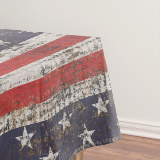 Patriotisches Grunge US Flagge Pattern Tischdecke (Beispiel)
