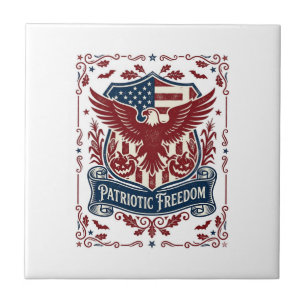 Patriotisches Halloween-Vektorgrafik-T-Shirt Fliese
