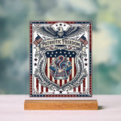 Patriotisches Harz Acrylschild (Neutral)