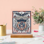 Patriotisches Harz Acrylschild (Hochzeit)