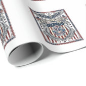 Patriotisches Harz Geschenkpapier (Rolleneckpunkt)
