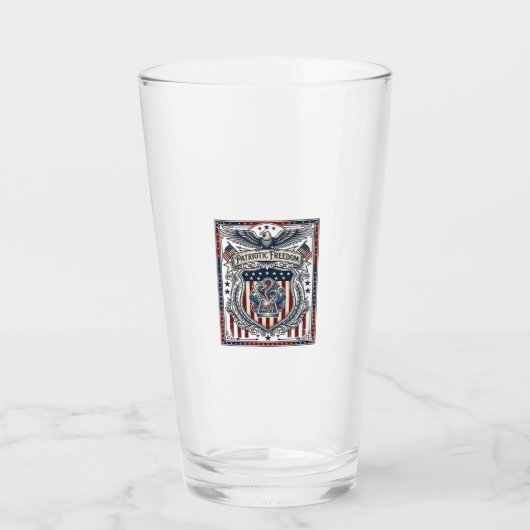 Patriotisches Harz Glas (Vorderseite)