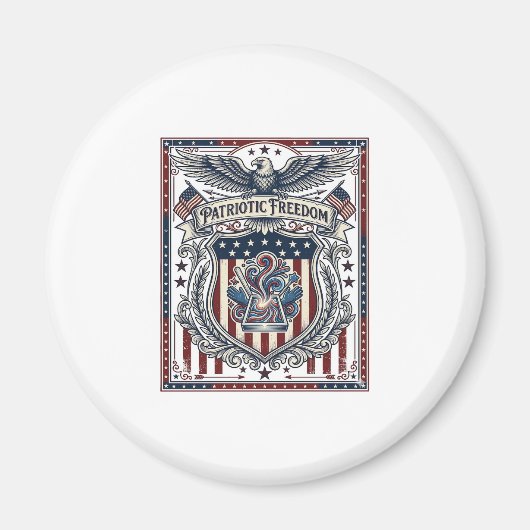 Patriotisches Harz Magnet (Vorne)