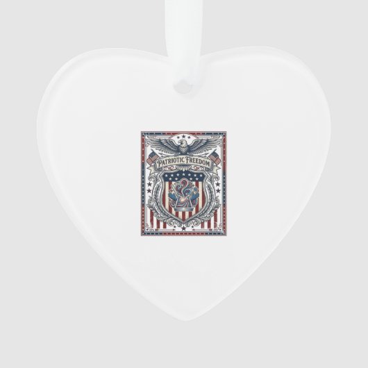 Patriotisches Harz Ornament (Vorderseite)