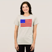 Patriotisches Hemd Tri-Blend Shirt (Vorderseite voll)