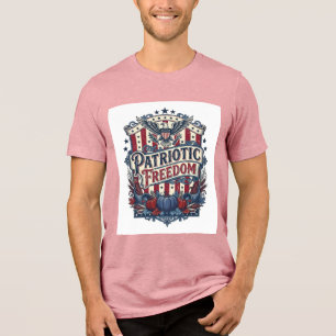Patriotisches Herbst-Harvest-Vektorgrafik-T-Shirt Tri-Blend Shirt