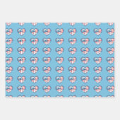 Patriotisches Herz Geschenkpapier Set (Vorderseite)