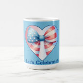 Patriotisches Herz Kaffeetasse (Mittel)