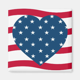 patriotisches Herz Magnet
