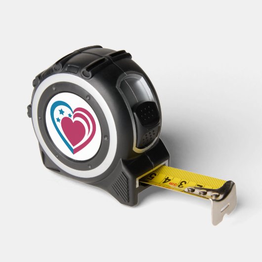 Patriotisches Herz Maßband (Winkel)