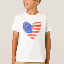Patriotisches Herz-T-Shirt