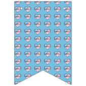 Patriotisches Herz Wimpelkette (Dritte Fahne)