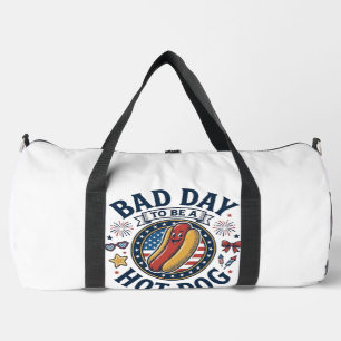 Patriotisches Hot Dog Schlechter Tag Lustiges 4. J Duffle Bag
