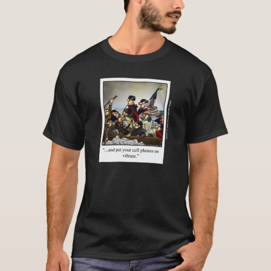 Patriotisches Humorales Cartoon Tee Shirt (Vorderseite)