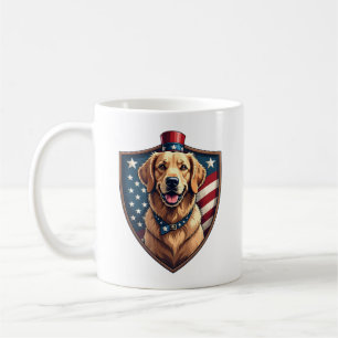 Patriotisches Hund Papa Golden Retriever Gravur Sh Kaffeetasse
