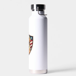 Patriotisches Hund Papa Golden Retriever Gravur Sh Trinkflasche