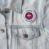Patriotisches Illinois-State-Fakten-Design Button (Beispiel)