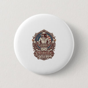 Patriotisches Imker-Vektorgrafik-T-Shirt Button