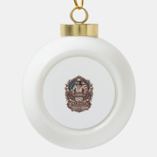 Patriotisches Imker-Vektorgrafik-T-Shirt Keramik Kugel-Ornament