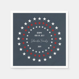 Patriotisches individuell anpassbares Papier Serviette