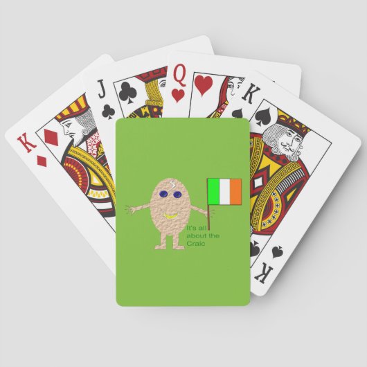 Patriotisches irisches Ei Spielkarten (Rückseite)